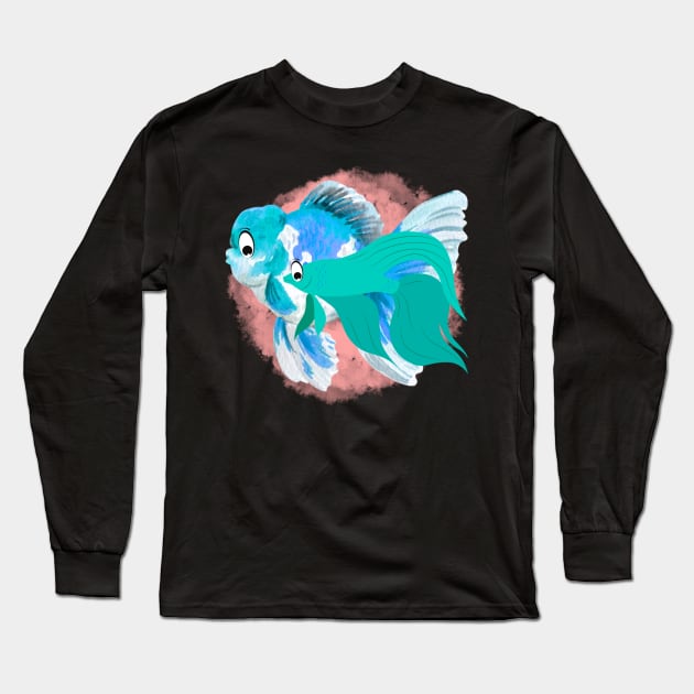 Longfin Cichlids Long Sleeve T-Shirt by Explore The Tropics